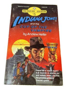 Indiana Jones And The Cup Of The Vampire by Andrew Helfer Ballantine Books 1984